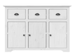Aparador BODO madera maciza de pino blanco 115x43x79,5 cm ES89175