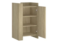 Aparador buffet cómoda armario unidad de almacenamiento organizador cocina salón salón Sonoma 45 x 35 x 75 cm madera contrachapada marrón 02_0031571