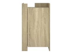 Aparador buffet cómoda armario unidad de almacenamiento organizador cocina salón salón Sonoma 45 x 35 x 75 cm madera contrachapada marrón 02_0031571