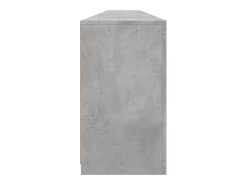 Aparador buffet cómoda armario mueble organizador cocina salón salón con luces LED 283 x 37 x 67 cm gris 02_0029994
