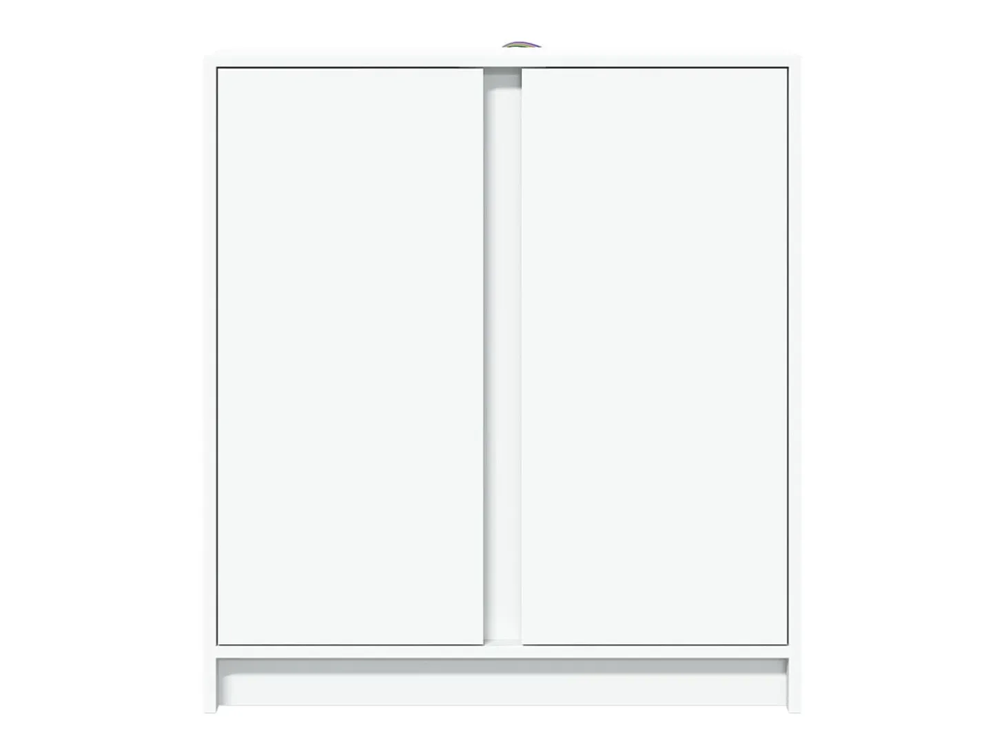 Aparador buffet cómoda armario mueble organizador cocina salón salón con LED 77 x 34 x 85 cm madera contrachapada blanco 02_0029776