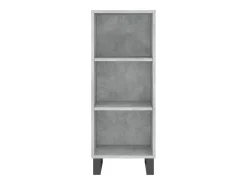 Aparador buffet cómoda armario mueble organizador cocina salón salón 34,5 x 32,5 x 90 cm madera contrachapada gris 02_0031869