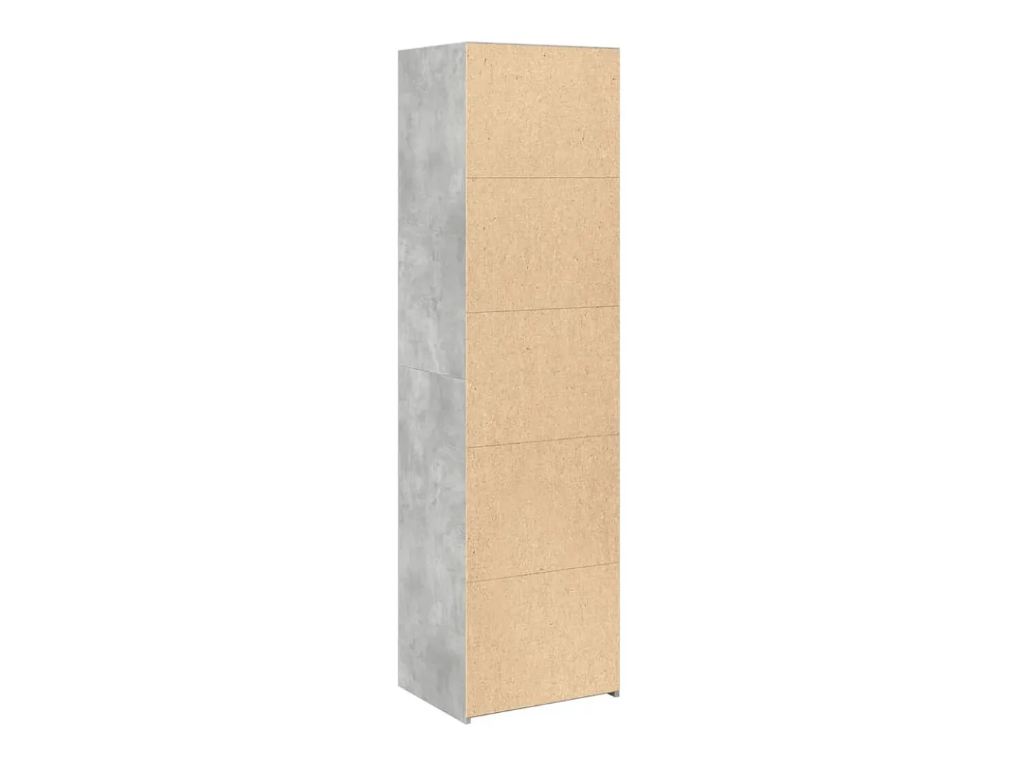 Aparador buffet cómoda armario mueble organizador cocina salón salón alto 50 x 41 x 185 cm madera contrachapada gris 02_0034447
