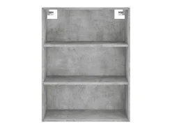 Aparador buffet cómoda armario mueble organizador cocina salón salón alto 69,5 x 34 x 180 cm madera contrachapada gris 02_0034616