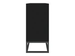 Aparador buffet cómoda armario unidad de almacenamiento organizador cocina salón salón 105 x 30 x 65 cm madera contrachapada negra 02_0035833
