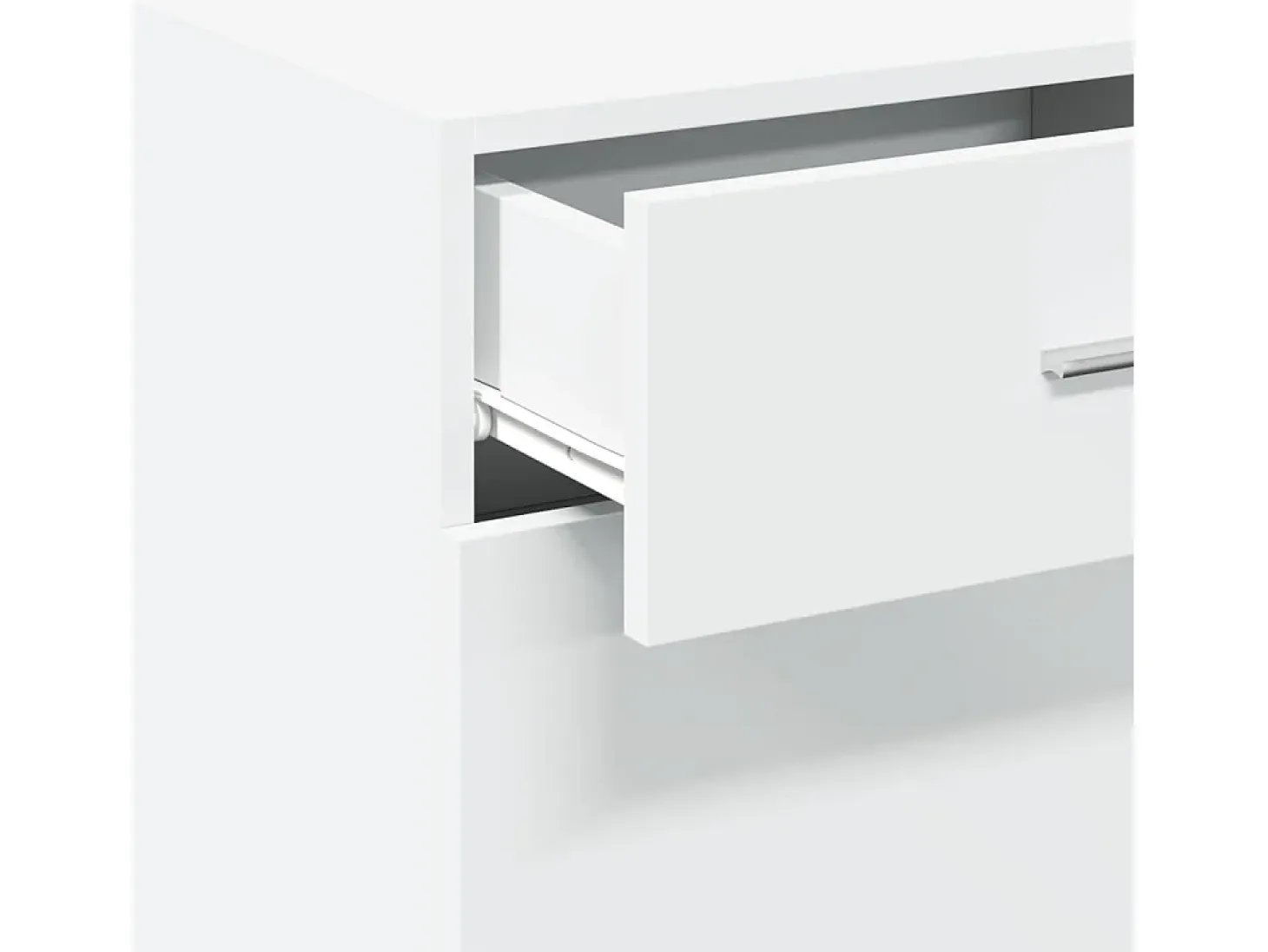 Aparador buffet cómoda armario mueble organizador cocina salón salón 50 x 42,5 x 93 cm madera contrachapada blanco 02_0030320