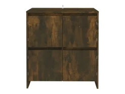 Aparador buffet cómoda armario mueble organizador cocina salón salón juego de 2 70 x 41 x 75 cm madera contrachapada marrón 02_0036748