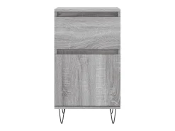 Aparador buffet cómoda armario unidad de almacenamiento organizador cocina salón salón juego de 2 sonoma 40 x 35 x 70 cm madera contrachapada gris 02_0036947
