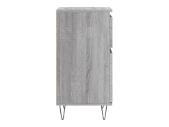 Aparador buffet cómoda armario unidad de almacenamiento organizador cocina salón salón juego de 2 sonoma 40 x 35 x 70 cm madera contrachapada gris 02_0036947
