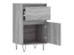 Aparador buffet cómoda armario unidad de almacenamiento organizador cocina salón salón juego de 2 sonoma 40 x 35 x 70 cm madera contrachapada gris 02_0036947