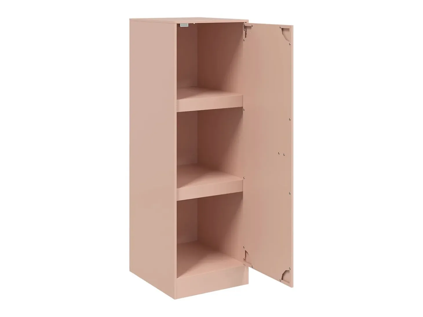 Aparador buffet cómoda armario unidad de almacenamiento organizador cocina salón salón 34,5 x 39 x 107 cm acero Rosa 02_0036199