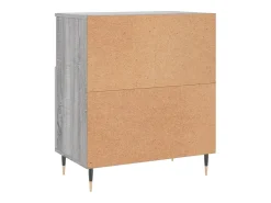 Aparador buffet cómoda armario unidad de almacenamiento organizador cocina salón salonsonoma 60 x 35 x 70 cm madera contrachapada gris 02_0036409