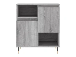 Aparador buffet cómoda armario unidad de almacenamiento organizador cocina salón salonsonoma 60 x 35 x 70 cm madera contrachapada gris 02_0036409