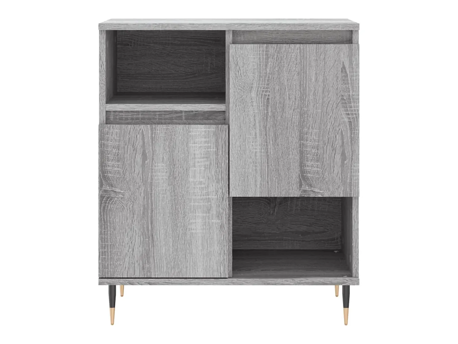 Aparador buffet cómoda armario unidad de almacenamiento organizador cocina salón salonsonoma 60 x 35 x 70 cm madera contrachapada gris 02_0036409