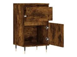 Aparador buffet cómoda armario mueble organizador cocina salón salón juego de 2 40 x 35 x 70 cm madera contrachapada marrón 02_0036729