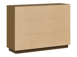 Aparador buffet cómoda armario mueble organizador cocina salón salón 110,5 x 35 x 80 cm madera maciza de pino marrón 02_0035734