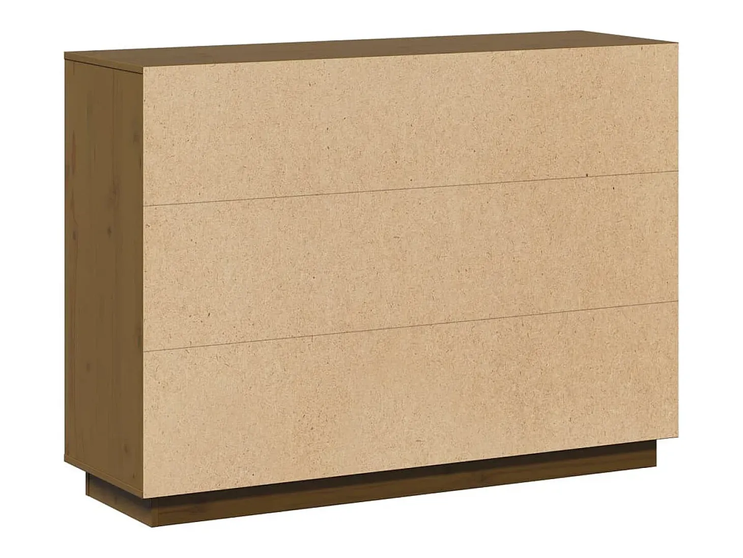 Aparador buffet cómoda armario mueble organizador cocina salón salón 110,5 x 35 x 80 cm madera maciza de pino marrón 02_0035734