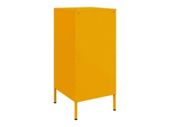 Aparador buffet cómoda armario mueble organizador cocina salón salón amarillo mostaza 36 x 39 x 79 cm acero Amarillo 02_0035695