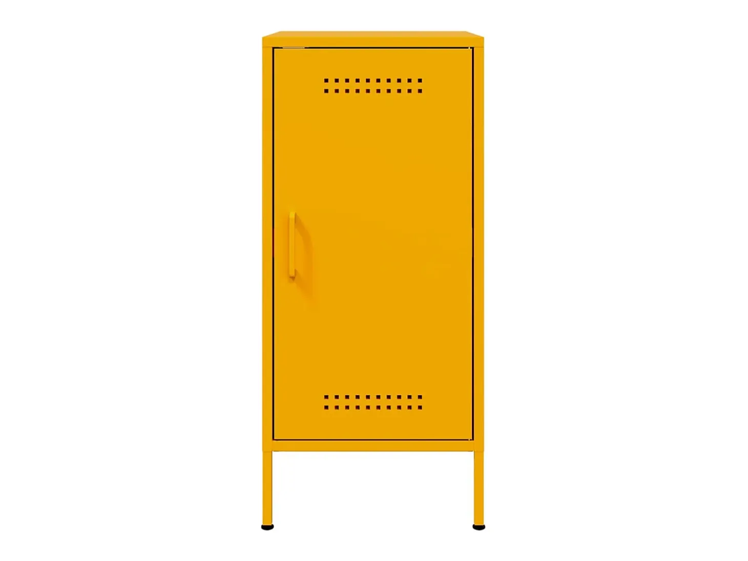 Aparador buffet cómoda armario mueble organizador cocina salón salón amarillo mostaza 36 x 39 x 79 cm acero Amarillo 02_0035695