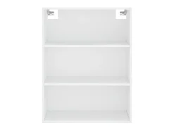 Aparador buffet cómoda armario mueble organizador cocina salón salón alto 69,5 x 34 x 180 cm madera contrachapada blanco 02_0032600