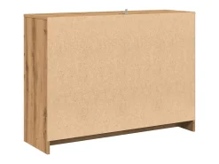 Aparador buffet cómoda armario unidad de almacenamiento organizador cocina salón hecho a mano 102 x 33 x 75 cm madera contrachapada marrón 02_0030806