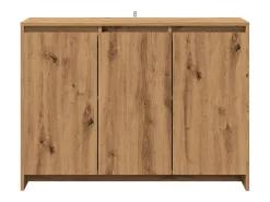 Aparador buffet cómoda armario unidad de almacenamiento organizador cocina salón hecho a mano 102 x 33 x 75 cm madera contrachapada marrón 02_0030806