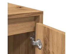 Aparador buffet cómoda armario unidad de almacenamiento organizador cocina salón hecho a mano 102 x 33 x 75 cm madera contrachapada marrón 02_0030806