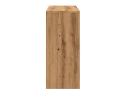 Aparador buffet cómoda armario unidad de almacenamiento organizador cocina salón hecho a mano 102 x 33 x 75 cm madera contrachapada marrón 02_0030806