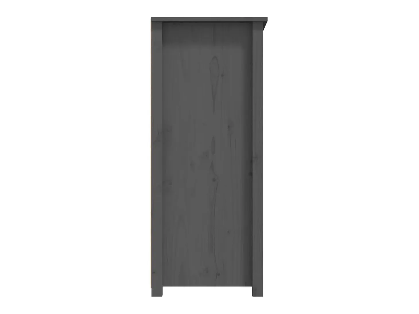 Aparador buffet cómoda armario unidad de almacenamiento organizador cocina salón salón 83 x 41,5 x 100 cm madera maciza de pino gris 02_0031806