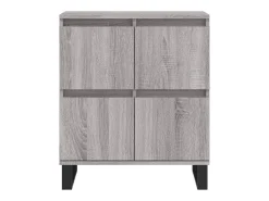 Aparador buffet cómoda armario unidad de almacenamiento organizador cocina salón salonsonoma 60 x 35 x 70 cm madera contrachapada gris 02_0036403