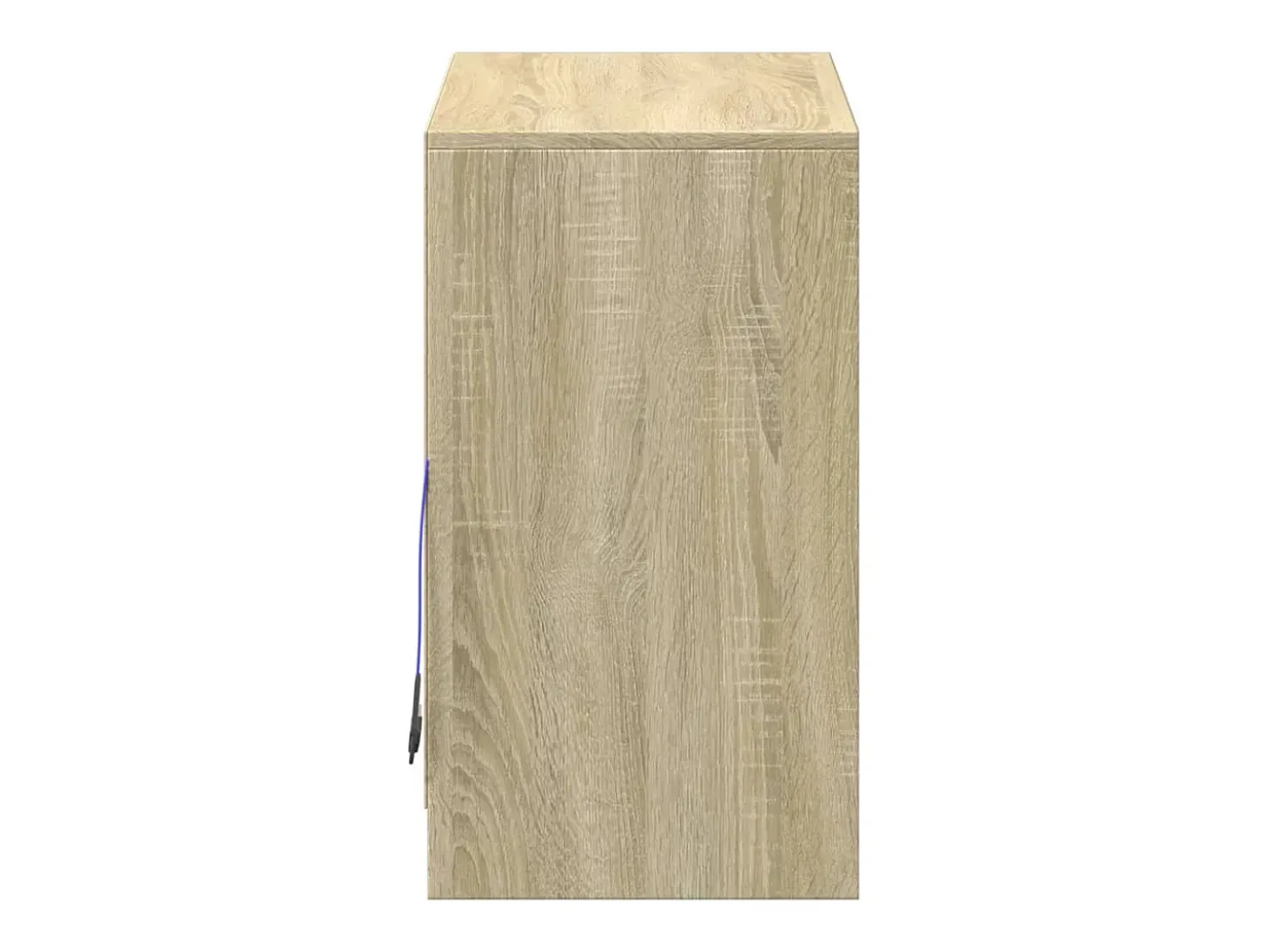 Aparador buffet cómoda armario mueble organizador cocina salón salón con Sonoma LED 72 x 34 x 61 cm madera contrachapada marrón 02_0029798