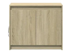 Aparador buffet cómoda armario mueble organizador cocina salón salón con Sonoma LED 72 x 34 x 61 cm madera contrachapada marrón 02_0029798