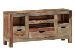 Aparador buffet cómoda armario mueble organizador cocina salón salón 100 x 30 x 50 cm madera maciza gris 02_0031760