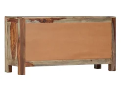 Aparador buffet cómoda armario mueble organizador cocina salón salón 100 x 30 x 50 cm madera maciza gris 02_0031760