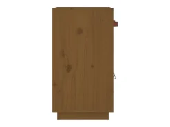 Aparador buffet cómoda armario mueble organizador cocina salón salón 65,5 x 40 x 75 cm madera maciza de pino marrón 02_0035757