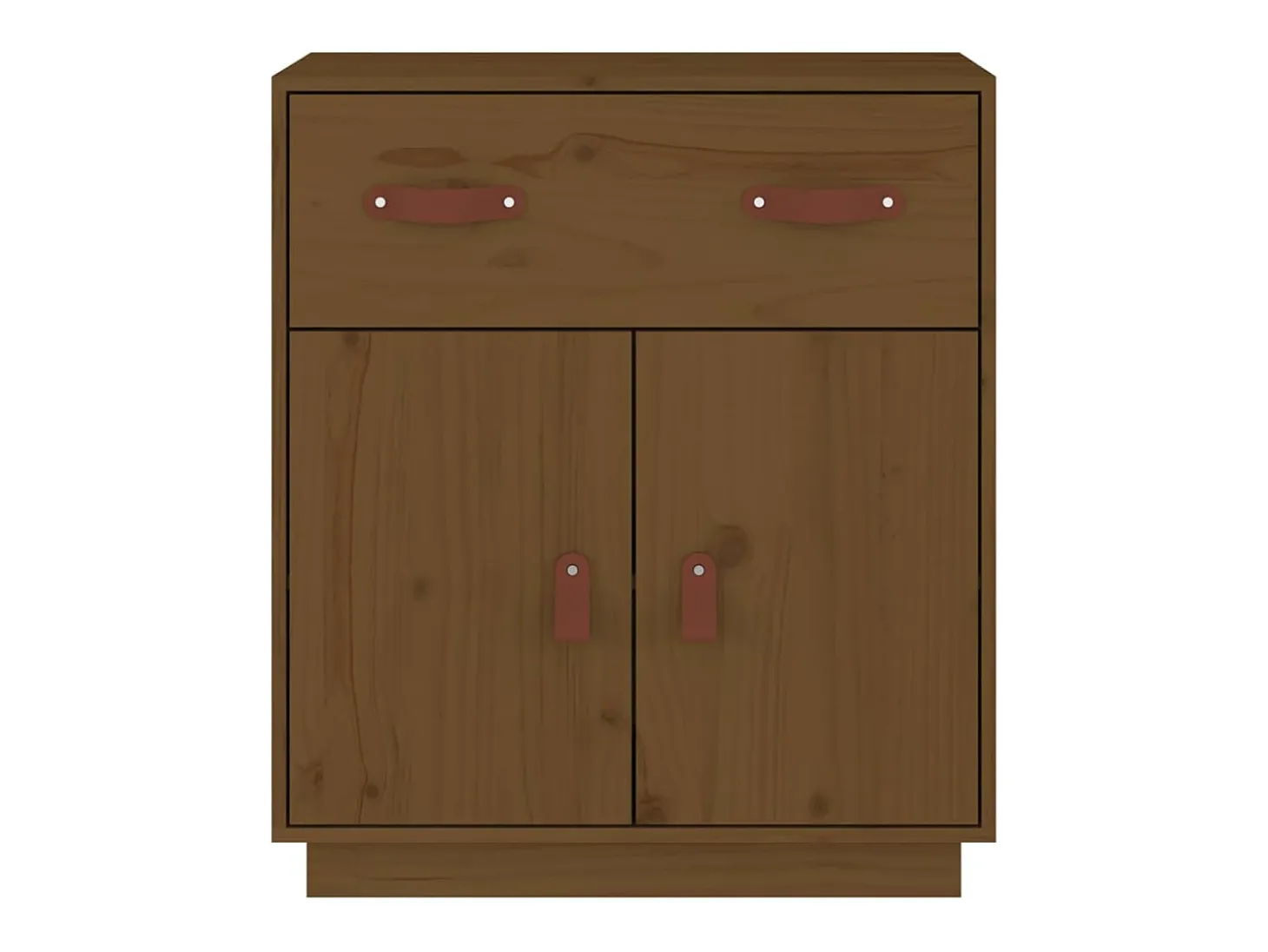 Aparador buffet cómoda armario mueble organizador cocina salón salón 65,5 x 40 x 75 cm madera maciza de pino marrón 02_0035757