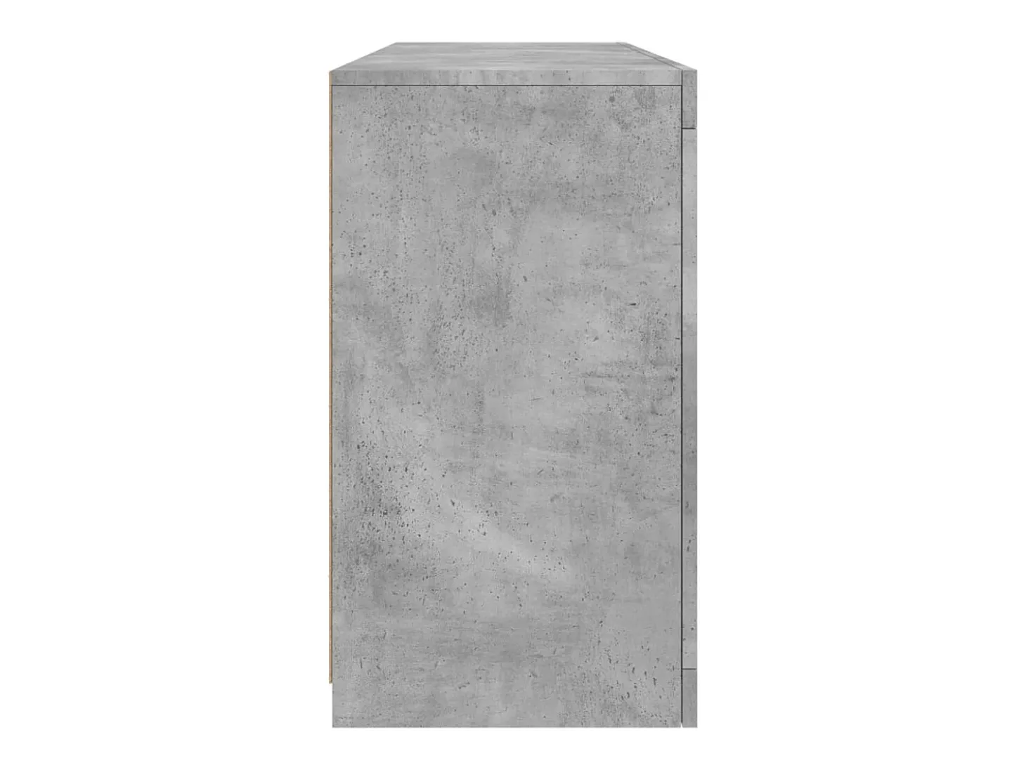 Aparador buffet cómoda armario mueble organizador cocina salón salón con luces LED 142,5 x 37 x 67 cm gris 02_0029977