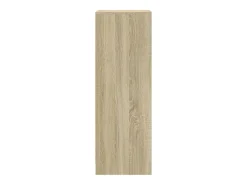 Aparador buffet cómoda armario mueble organizador cocina salón salón con Sonoma LED 42,5 x 34 x 100 cm madera contrachapada marrón 02_0029795