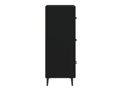 Aparador buffet cómoda armario mueble organizador cocina salón salón 34,5 x 34 x 90 cm madera contrachapada negra 02_0035880