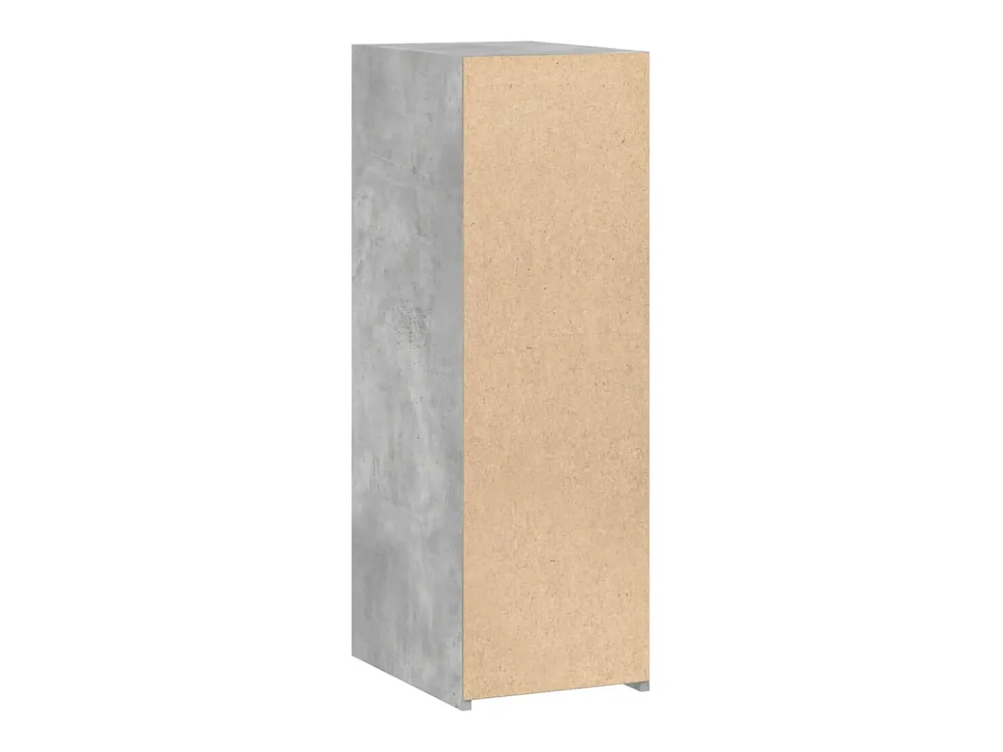 Aparador buffet cómoda armario unidad de almacenamiento organizador cocina salón salón 30 x 41 x 93 cm madera contrachapada gris 02_0031862