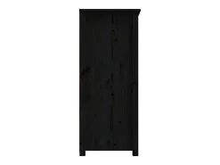 Aparador buffet cómoda armario unidad de almacenamiento organizador cocina salón salón 83 x 41,5 x 100 cm madera maciza de pino negro 02_0036139