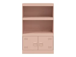 Aparador Buffet Cómoda Armario Unidad de Almacenamiento Organizador Cocina Salón Salón 67 x 39 x 107 cm Acero Rosa 02_0036203