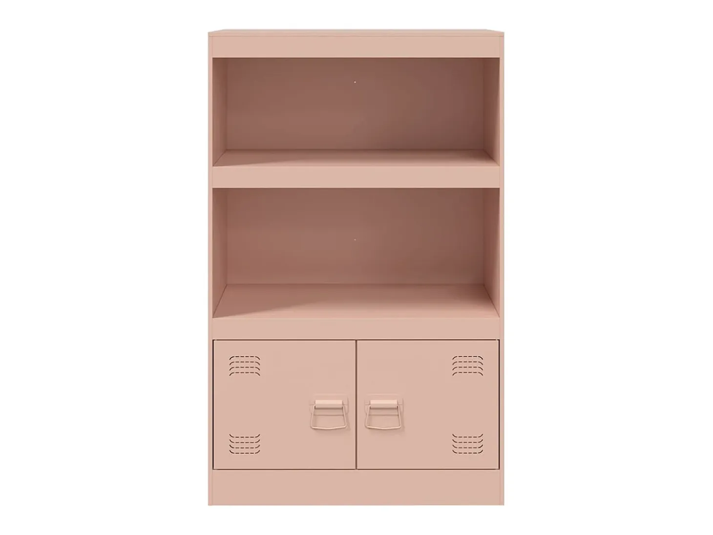 Aparador Buffet Cómoda Armario Unidad de Almacenamiento Organizador Cocina Salón Salón 67 x 39 x 107 cm Acero Rosa 02_0036203