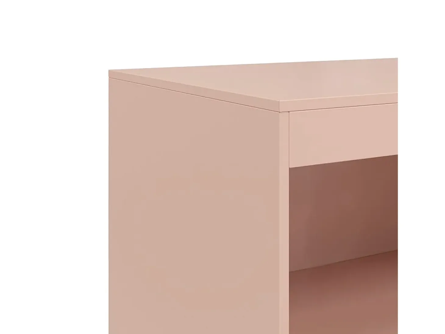 Aparador Buffet Cómoda Armario Unidad de Almacenamiento Organizador Cocina Salón Salón 67 x 39 x 107 cm Acero Rosa 02_0036203