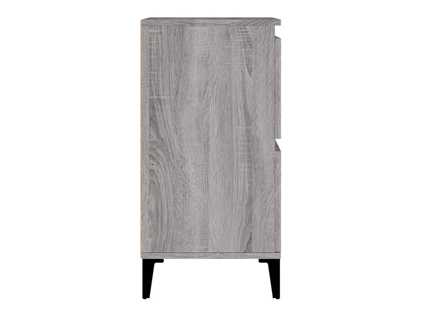Aparador buffet cómoda armario mueble organizador cocina salón salón juego de 2 sonoma 60 x 35 x 70 cm madera contrachapada gris 02_0036965
