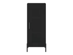 Aparador buffet cómoda armario mueble organizador cocina salón salón 34,5 x 34 x 90 cm madera contrachapada negra 02_0035895