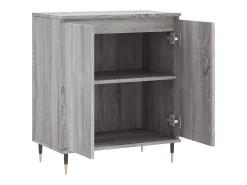 Aparador buffet cómoda armario unidad de almacenamiento organizador cocina salón salón Sonoma 60 x 35 x 70 cm madera contrachapada gris 02_0036399