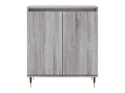 Aparador buffet cómoda armario unidad de almacenamiento organizador cocina salón salón Sonoma 60 x 35 x 70 cm madera contrachapada gris 02_0036399