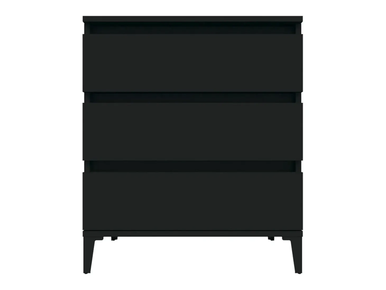 Aparador buffet cómoda armario mueble organizador cocina salón salón 60 x 35 x 70 cm madera contrachapada negra 02_0035983