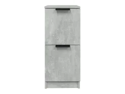Aparador buffet cómoda armario mueble organizador cocina salón salón juego de 2 30 x 30 x 70 cm madera contrachapada gris 02_0036843